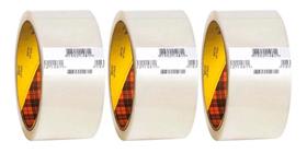 Fita Adesiva Larga Transparente 45x100 Kit 3 Fita Adesiva Larga Transparente 45x100 Kit 3