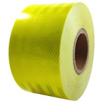 Fita Adesiva Lima Limao Refletiva Prismatica 10cm