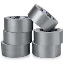 Fita adesiva Lockport Silver, pacote múltiplo de 6 rolos, 27 m x 5 cm Fita adesiva Lockport Silver, pacote múltiplo de 6 rolos, 27 m x 5 cm