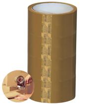 Fita Adesiva Marrom Larga 45Mmx100M 05 Rolos Embalagem Fita Adesiva Marrom Larga 45Mmx100M 05 Rolos Embalagem