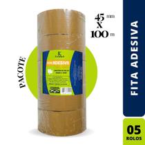 Fita Adesiva Marrom Tamanho:45X100M Pc C/5 Rl