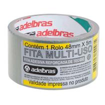 Fita Adesiva Multiuso Silver Tape Prata 48mmx5m Adelbras