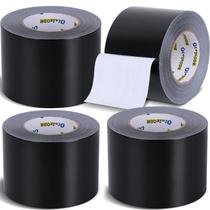 Fita adesiva Oleitodh Black 4 polegadas x 220 m, pacote com 4 unidades Heavy Duty Fita adesiva Oleitodh Black 4 polegadas x 220 m, pacote com 4 unidades Heavy Duty