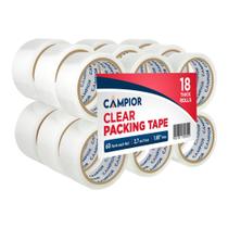 Fita Adesiva para Embalagem Campior 18 Rolos 5 cm de Largura x 55 m de Comprimento Fita Adesiva para Embalagem Campior 18 Rolos 5 cm de Largura x 55 m de Comprimento