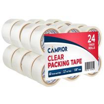 Fita adesiva para embalagem Campior 24 rolos transparente 4,8 cm x 55 m Fita adesiva para embalagem Campior 24 rolos transparente 4,8 cm x 55 m