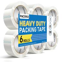 Fita Adesiva para Embalagem PACKKA 6 Rolos 5 cm x 59 m Alta Resistência