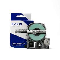 Fita adesiva para etiquetar Epson LABELWORKS 224IBWPX PET 24 mm x 9 m Fita adesiva para etiquetar Epson LABELWORKS 224IBWPX PET 24 mm x 9 m