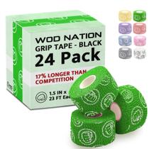 Fita adesiva para levantamento de peso WOD Nation, pacote com 3, 7 m, verde