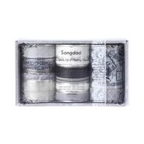 Fita Adesiva PET À Prova d'Água Com Padrão Floral, 10 Rolos, Estilo Criativo De Renda Para Decoração