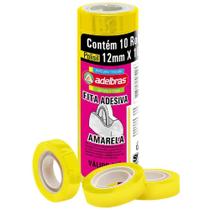 Fita Adesiva Polisil 12MMX10M. Amarelo PCT.C/10 Fita Adesiva Polisil 12MMX10M. Amarelo PCT.C/10