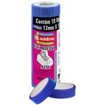 Fita Adesiva Polisil 12MMX10M. Azul PCT.C/10 Fita Adesiva Polisil 12MMX10M. Azul PCT.C/10