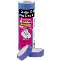 Fita Adesiva Polisil 12Mmx10M.Azul Pct.C/10 Adelbras