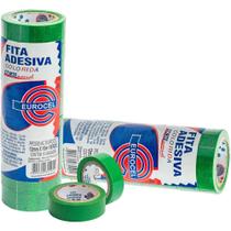 Fita Adesiva PP 2000 12MM X 10M Verde Pacote com 10 Unidades Fita Adesiva PP 2000 12MM X 10M Verde Pacote com 10 Unidades