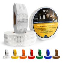 Fita Adesiva Refletiva Automotiva Decorativa Prismática Normativa Várias Cores 2M X 5Cm