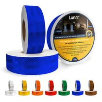 Fita Adesiva Refletiva Automotiva Decorativa Prismática Normativa Várias Cores 5M X 5Cm