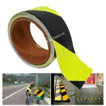 Fita Adesiva Refletiva Cores Vibrantes Para Sinalização Rolo 5 Metros BOM1311AMLISTRA