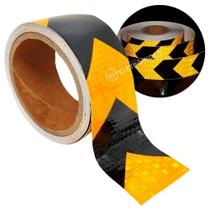 Fita Adesiva Refletiva Segurança Cores Vibrantes 5m x 5cm BOM1311AMSETA