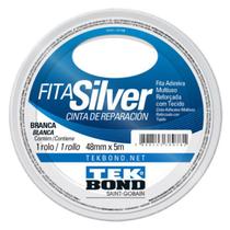 Fita Adesiva Reforçada Silver Tape RL 48MM X 5M Tekbond