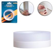 Fita Adesiva silicone tradicional transparente vedação 1m X 35mm