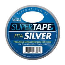 Fita Adesiva Silver Cinza Tekbond 48 mm x 5 m - Atb Fita Adesiva Silver Cinza Tekbond 48 mm x 5 m - Atb