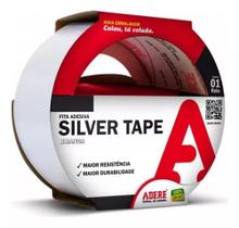 Fita Adesiva Silver Tape Branca 45mm X 50m Adere