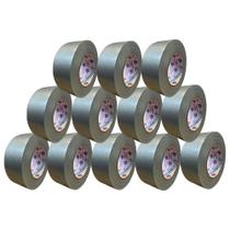 Fita Adesiva Silver Tape Cinza 50mm X 50mt Eurocel - 12 Und Fita Adesiva Silver Tape Cinza 50mm X 50mt Eurocel - 12 Und