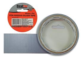 Fita Adesiva Silver Tape para Reparo 45mm X 5m Bestfer Cinza