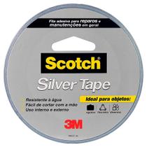 fita adesiva silver tape prata 3m scotch 45mm x 25m profissional