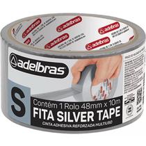 Fita Adesiva Silver Tape Reforçada 48MM X 10M Prata Fita Adesiva Silver Tape Reforçada 48MM X 10M Prata