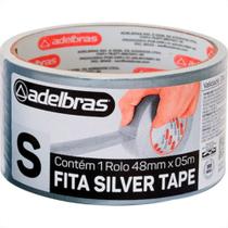 Fita Adesiva Silvert.Adel.48X 5M Prata