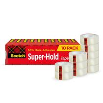 Fita adesiva Super-Hold 10 rolos 3/4 polegadas x 1000 polegadas transparente