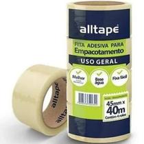 Fita Adesiva Transparente 45MM X 40M 4 Rolos Alltape