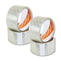 Fita adesiva transparente 45mm x 40m, kit com 4 unidades