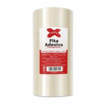 Fita Adesiva Transparente 48mm x 100m c/ 4 Rolos de Alta Aderência Resistente - Make+ Fita Adesiva Transparente 48mm x 100m c/ 4 Rolos de Alta Aderência Resistente - Make+