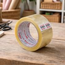Fita Adesiva Transparente 48mm x 100m Rolo de Alta Aderência Resistente Unidade - Make+
