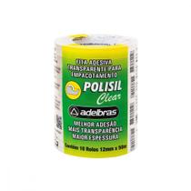 Fita Adesiva Transparente Adelbras 12X50 - Kit C/10