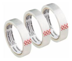 Fita Adesiva Transparente Grande 12mmx50m Brw 12un Fita Adesiva Transparente Grande 12mmx50m Brw 12un