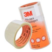 Fita adesiva transparente para embalagem 45 x 45mt 3m unidade