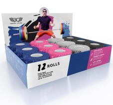 Fita adesiva WARM BODY COLD MIND Premium Weightlifting 12 rolos Fita adesiva WARM BODY COLD MIND Premium Weightlifting 12 rolos