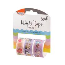 Fita Adesiva Washi Tape Crystal Roxa BRW