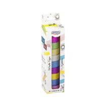 Fita Adesiva Washi Tape Glitter 15mmx5m Blister c/ 10un. - BRW