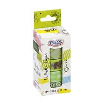 Fita adesiva Washi Tape green 5 un Brw