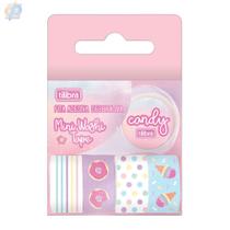 Fita Adesiva Washi Tape Mini Com 5 Candy - Tilibra