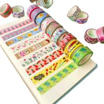 Fita Adesiva Washi Tape Nature Unidade Sortida Com 5m - Brw Fita Adesiva Washi Tape Nature Unidade Sortida Com 5m - Brw