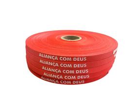 Fita Aliança com Deus Poliamida - 1000 Unidades para Ações Evangelísticas Fita Aliança com Deus Poliamida - 1000 Unidades para Ações Evangelísticas