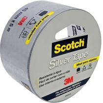 Fita Alta Resistência Cinza Silver Tape Scotch 45mm x 5m 3M