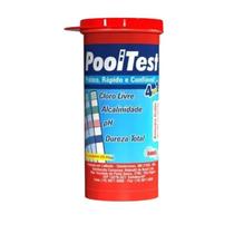 Fita Análise Piscina Pooltest 4 em 1 com 25 Unidades Hidroall