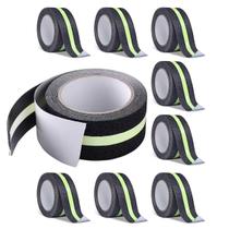 Fita Antiderrapante 5 Metros Adesiva Refletiva Kit 9 Uni Segurança Antideslizante Rampa Piso Chao Escada Evita Acidente Fita Antiderrapante 5 Metros Adesiva Refletiva Kit 9 Uni Segurança Antideslizante Rampa Piso Chao Escada Evita Acidente