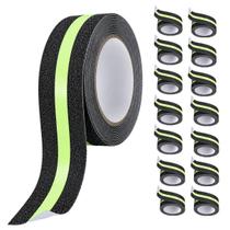 Fita Antiderrapante 5 Metros Kit 14 Uni Adesiva Segurança Refletiva Rampa Piso Chao Escada Queda Antideslizante Fita Antiderrapante 5 Metros Kit 14 Uni Adesiva Segurança Refletiva Rampa Piso Chao Escada Queda Antideslizante