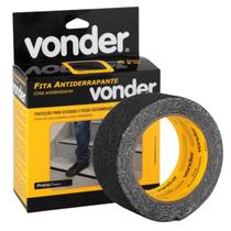 Fita Antiderrapante 50mm X 5m Preto P/ Proteção De Pisos Escadas Vonder Excelente Qualidade Original
